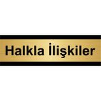 Özarslan Dizayn Halkla İlişkiler 7x20 cm Altın Renk Metal Yönlendirme Levhası