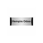 Özarslan Dizayn Hemşire Odası 10x20 cm Gümüş Renk Metal Yönlendirme Levhası