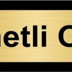 Özarslan Dizayn Hizmetli Odası 5x20 cm Altın Renk Metal Yönlendirme Levhası