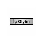 Özarslan Dizayn İç Giyim 5x20 cm Gümüş Renk Metal Yönlendirme Levhası