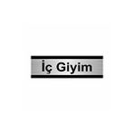 Özarslan Dizayn İç Giyim 7x20 cm Gümüş Renk Metal Yönlendirme Levhası