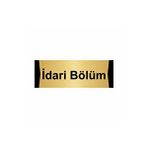Özarslan Dizayn İdari Bölüm 10x20 cm Altın Renk Metal Yönlendirme Levhası