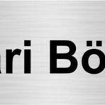 Özarslan Dizayn İdari Bölüm 7x20 cm Gümüş Renk Metal Yönlendirme Levhası
