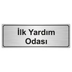 Özarslan Dizayn İlk Yardım Odası 5x20 cm Gümüş Renk Metal Yönlendirme Levhası