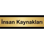 Özarslan Dizayn İnsan Kaynakları 7x20 cm Altın Renk Metal Yönlendirme Levhası
