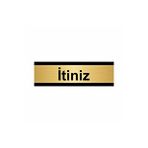 Özarslan Dizayn İtiniz 5x20 cm Altın Renk Metal Yönlendirme Levhası
