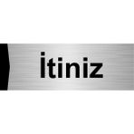Özarslan Dizayn İtiniz 7x20 cm Gümüş Renk Metal Yönlendirme Levhası