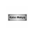 Özarslan Dizayn Kalıcı Makyaj 7x20 cm Gümüş Renk Metal Yönlendirme Levhası