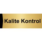 Özarslan Dizayn Kalite Kontrol 5x20 cm Altın Renk Metal Yönlendirme Levhası