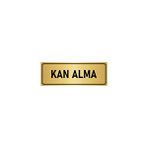 Özarslan Dizayn Kan Alma 5x20 cm Altın Renk Metal Yönlendirme Levhası