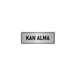 Özarslan Dizayn Kan Alma 7x20 cm Gümüş Renk Metal Yönlendirme Levhası
