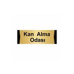 Özarslan Dizayn Kan Alma Odası 5x20 cm Altın Renk Metal Yönlendirme Levhası