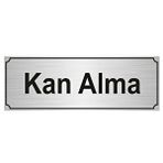 Özarslan Dizayn Kan Alma Odası 5x20 cm Gümüş Renk Metal Yönlendirme Levhası