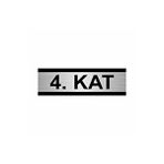 Özarslan Dizayn Kat 4 5x20 cm Gümüş Renk Metal Yönlendirme Levhası