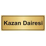 Özarslan Dizayn Kazan Dairesi 10x20 cm Altın Renk Metal Yönlendirme Levhası