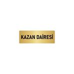 Özarslan Dizayn Kazan Dairesi 5x20 cm Altın Renk Metal Yönlendirme Levhası
