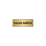 Özarslan Dizayn Kazan Dairesi 7x20 cm Altın Renk Metal Yönlendirme Levhası
