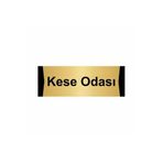 Özarslan Dizayn Kese Odası 5x20 cm Altın Renk Metal Yönlendirme Levhası