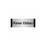 Özarslan Dizayn Kese Odası 7x20 cm Gümüş Renk Metal Yönlendirme Levhası