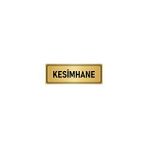 Özarslan Dizayn Kesimhane 10x20 cm Altın Renk Metal Yönlendirme Levhası