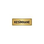 Özarslan Dizayn Kesimhane 7x20 cm Altın Renk Metal Yönlendirme Levhası