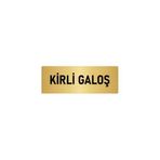 Özarslan Dizayn Kirli Galoş 5x20 cm Altın Renk Metal Yönlendirme Levhası