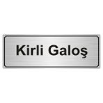 Özarslan Dizayn Kirli Galoş 7x20 cm Gümüş Renk Metal Yönlendirme Levhası