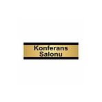Özarslan Dizayn Konferans Salonu 10x20 cm Altın Renk Metal Yönlendirme Levhası