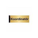 Özarslan Dizayn Koordinatör 10x20 cm Altın Renk Metal Yönlendirme Levhası