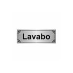 Özarslan Dizayn Lavabo 7x20 cm Gümüş Renk Metal Yönlendirme Levhası