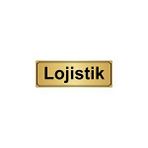 Özarslan Dizayn Lojistik 7x20 cm Altın Renk Metal Yönlendirme Levhası