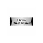 Özarslan Dizayn Lütfen Temiz Tutunuz 10x20 cm Gümüş Renk Metal Yönlendirme Levhası