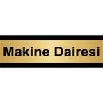 Özarslan Dizayn Makine Dairesi 7x20 cm Metal Altın Renk Metal Yönlendirme Levhası