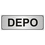 Özarslan Dizayn Malzeme Deposu 10x20 cm Gümüş Renk Metal Yönlendirme Levhası