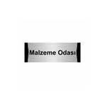 Özarslan Dizayn Malzeme Odası 7x20 cm Gümüş Renk Metal Yönlendirme Levhası