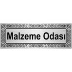 Özarslan Dizayn Malzeme Odası 7x20 cm Metal Gümüş Renk Metal Yönlendirme Levhası