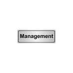 Özarslan Dizayn Managament 7x20 cm Gümüş Renk Metal Yönlendirme Levhası