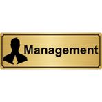 Özarslan Dizayn Management 10x20 cm Altın Renk Metal Yönlendirme Levhası