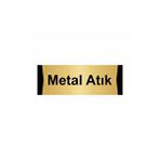 Özarslan Dizayn Metal Atık 10x20 cm Altın Renk Metal Yönlendirme Levhası