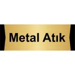 Özarslan Dizayn Metal Atık 5x20 cm Altın Renk Metal Yönlendirme Levhası