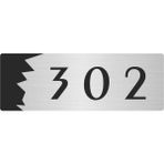 Özarslan Dizayn Metal Departman Kapı Isimliği Yönlendirme Levhası 302 7X20 cm Gümüş Renk
