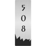 Özarslan Dizayn Metal Departman Kapı Isimliği Yönlendirme Levhası 508 (Dikey) 10X20 cm Gümüş Renk