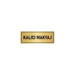 Özarslan Dizayn Metal Yönlendirme Levhası, Departman Kapı Isimliği Kalıcı Makyaj 5x20 Cm Altın Renk