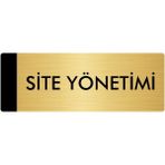 Özarslan Dizayn Metal Yönlendirme Levhası Departman Kapı İsimliği Site Yönetimi 7 x 20 cm Altın