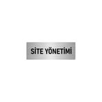 Özarslan Dizayn Metal Yönlendirme Levhası, Departman Kapı Isimliği Site Yönetimi 7x20 Cm Gümüş Renk