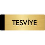 Özarslan Dizayn Metal Yönlendirme Levhası Departman Kapı İsimliği Tesviye 7 x 20 cm Altın