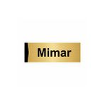 Özarslan Dizayn Mimar 5x20 cm Altın Renk Metal Yönlendirme Levhası