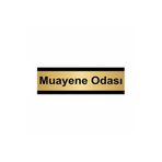 Özarslan Dizayn Muayene Odası 5x20 cm Altın Renk Metal Yönlendirme Levhası