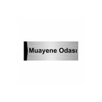 Özarslan Dizayn Muayene Odası 5x20 cm Gümüş Renk Metal Yönlendirme Levhası