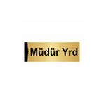 Özarslan Dizayn Müdür Yrd 10x20 cm Altın Renk Metal Yönlendirme Levhası